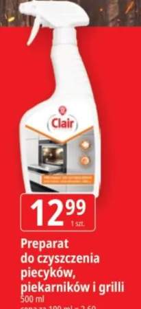 Preparat do czyszczenia piecy piekarników i grilli Clair