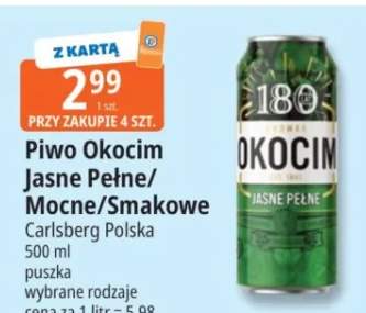 Piwo Okocim Jasne Pełne
