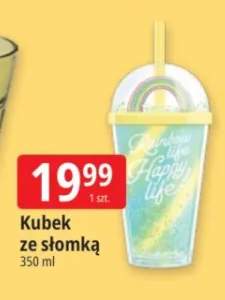 Kubek ze słomką Rainbow life Happy life