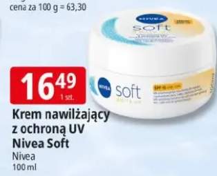 Krem nawilżający z ochroną UV Nivea Soft