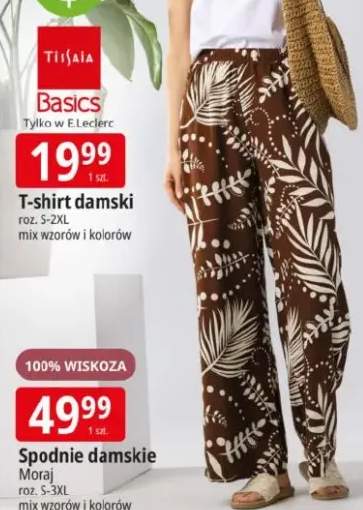 Spodnie damskie Moraj 100% wiskoza mix wzorów i kolorów
