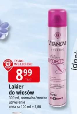 Lakier do włosów Vitanovea Forte normalne/mocne utrwalenie