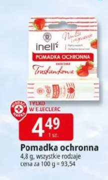 Pomadka ochronna inell truskawkowa