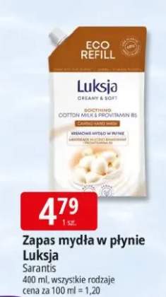 Zapas mydła w płynie Luksja Creamy & Soft Sarantis