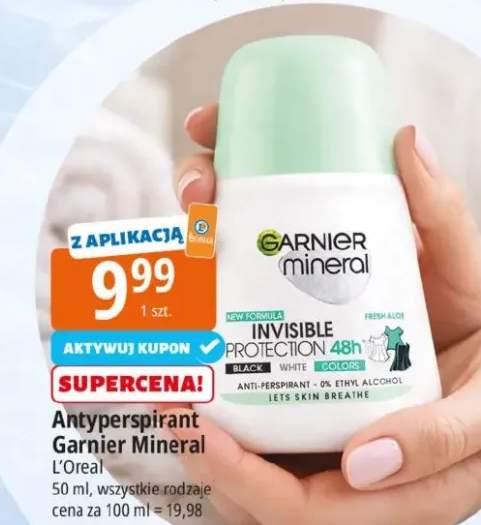 Antyperspirant Garnier Mineral Invisible Protection 48h L'Oreal