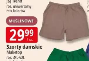 Szorty damskie muślinowe Maketop roz. 3XL-6XL