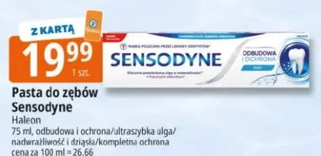 Pasta do zębów Sensodyne odbudowa i ochrona
