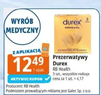 Prezerwatywy Durex Sensual 3szt.