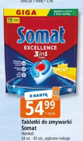 Tabletki do zmywarki Somat Excellence 3in1 Henkel