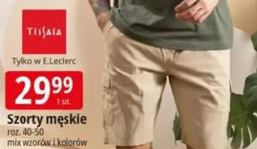 Szorty męskie Tissaia bio bawełna roz. 40-50 mix wzorów i kolorów