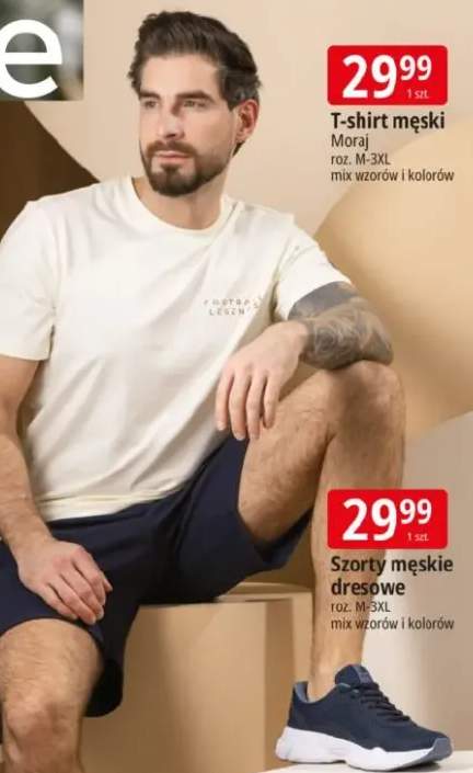 Szorty męskie dresowe roz. M-3XL mix wzorów i kolorów