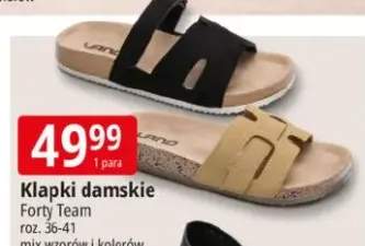 Klapki damskie Forty Team roz. 36-41