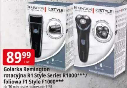 Golarka Remington foliowa F1 Style F1000 do 30 min pracy ładowanie USB