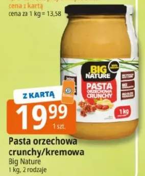 Pasta orzechowa crunchy Big Nature