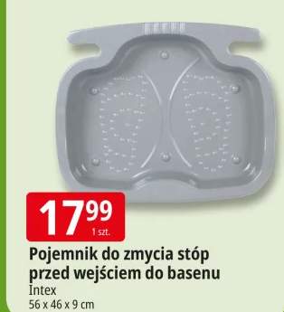 Pojemnik do zmycia stóp przed wejściem do basenu Intex 56x46x9cm