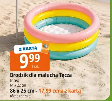 Brodzik dla malucha Tęcza Intex 61x22cm