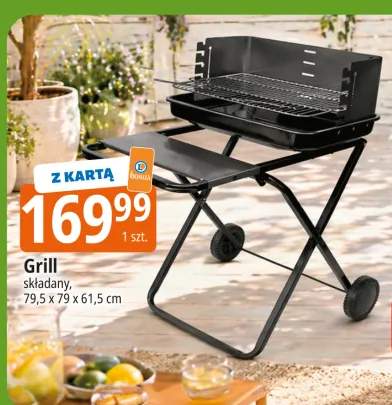 Grill składany 79,5x79x61,5cm