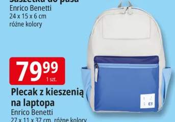 Plecak z kieszenią na laptopa Enrico Benetti 27x11x37cm