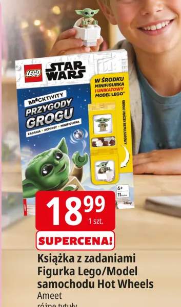 Książka z zadaniami Figurka Lego Model samochodu Hot Wheels Ameet