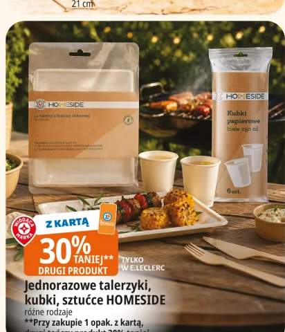 Jednorazowe talerzyki kubki sztućce Homeside
