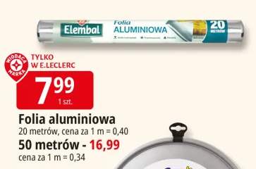 Folia aluminiowa Elembal 20 metrów