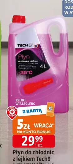Płyn do chłodnic z lejkiem Tech9 -35°C 4l