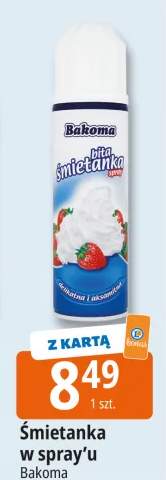 Śmietanka w spray'u Bakoma