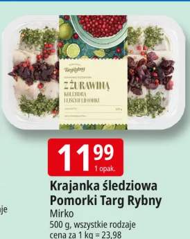 Krajanka śledziowa z żurawiną kolendrą i liśćmi limonki Pomorski Targ Rybny
