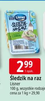 Śledzik na raz w oleju z cebulką Lisner