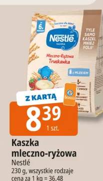 Kaszka mleczno-ryżowa truskawka Nestlé