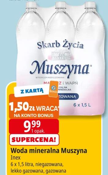 Woda mineralna Muszyna niegazowana