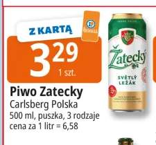 Piwo Zatecky Světlý Ležák