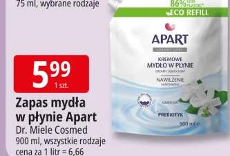 Zapas mydła w płynie Apart Creamy Care nawilżenie gardenia z prebiotykiem