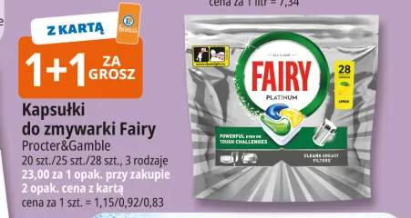 Kapsułki do zmywarki Fairy Platinum 20szt