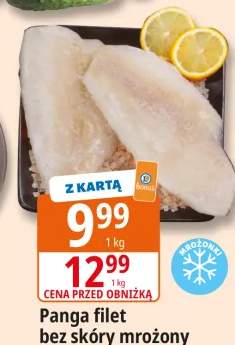 Panga filet bez skóry mrożony 20% glazury