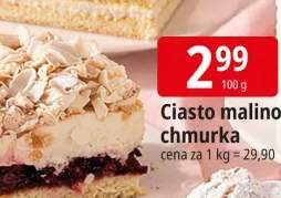 Ciasto malinowa chmurka