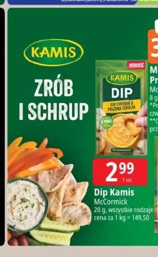 Dip ser cheddar & prażona cebulka Kamis