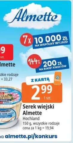 Serek wiejski Almette Hochland kremowy z dodatkiem twarożku 150g