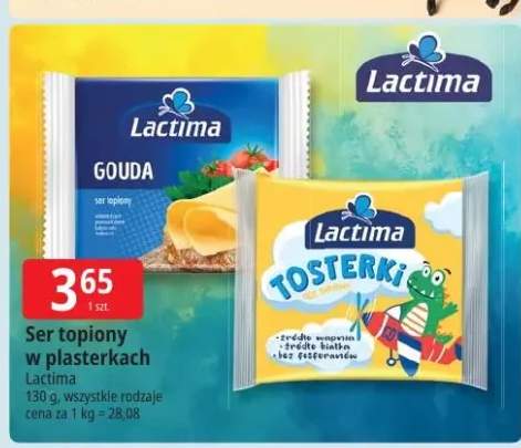 Ser topiony w plasterkach Lactima