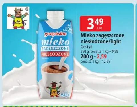 Mleko zagęszczone niesłodzone Gostyń