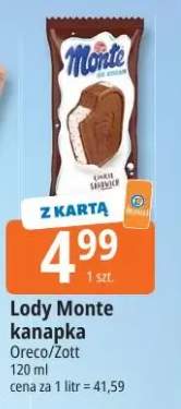 Lody Monte kanapka
