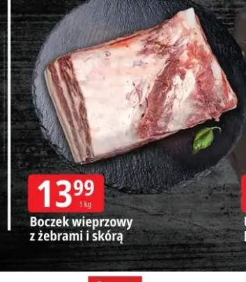 Boczek wieprzowy z żebrami i skórą