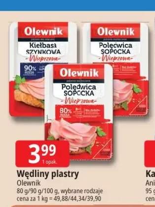 Wędliny plastry Olewnik