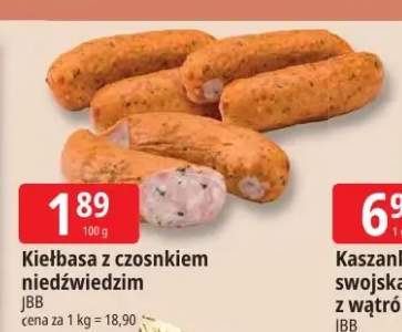 Kiełbasa z czosnkiem niedźwiedzim JBB