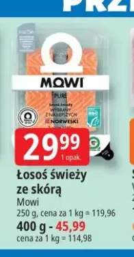 Łosoś świeży ze skórą Mowi 250g