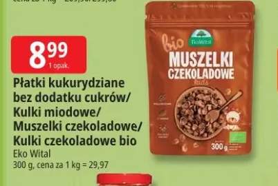Płatki kukurydziane bez dodatku cukrów Eko Wital