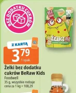 Żelki bez dodatku cukrów BeRaw Kids