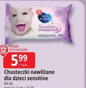 Chusteczki nawilżane dla dzieci sensitive Mots d'enfants