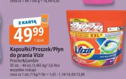 Kapsułki do prania Vizir
