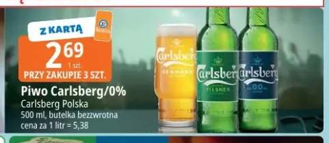 Piwo Carlsberg Pilsner butelka bezzwrotna 500ml